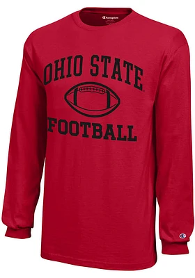 Champion Ohio State Buckeyes Youth Football Core Long Sleeve T-Shirt