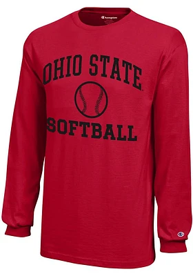 Champion Ohio State Buckeyes Youth Softball Core Long Sleeve T-Shirt