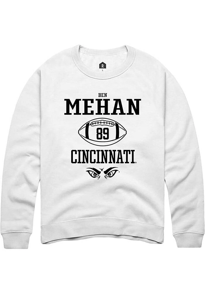 Ben Mehan Rally Cincinnati Bearcats Mens NIL Sport Icon Long Sleeve Crew Sweatshirt