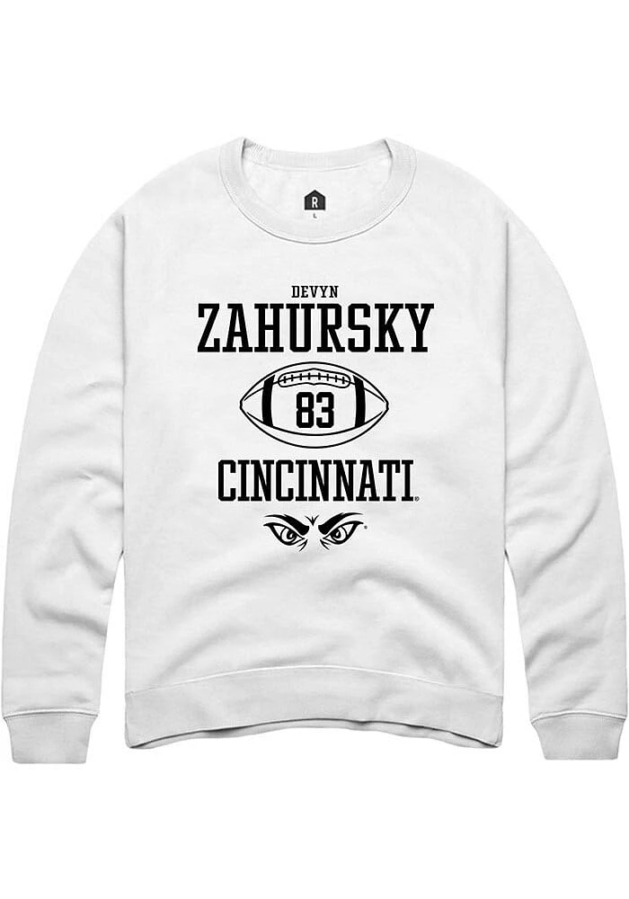 Devyn Zahursky Rally Mens Cincinnati Bearcats NIL Sport Icon Crew Sweatshirt