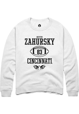 Devyn Zahursky Rally Cincinnati Bearcats Mens NIL Sport Icon Long Sleeve Crew Sweatshirt