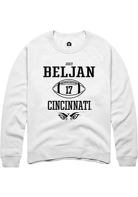 Joey Beljan Rally Cincinnati Bearcats Mens NIL Sport Icon Long Sleeve Crew Sweatshirt