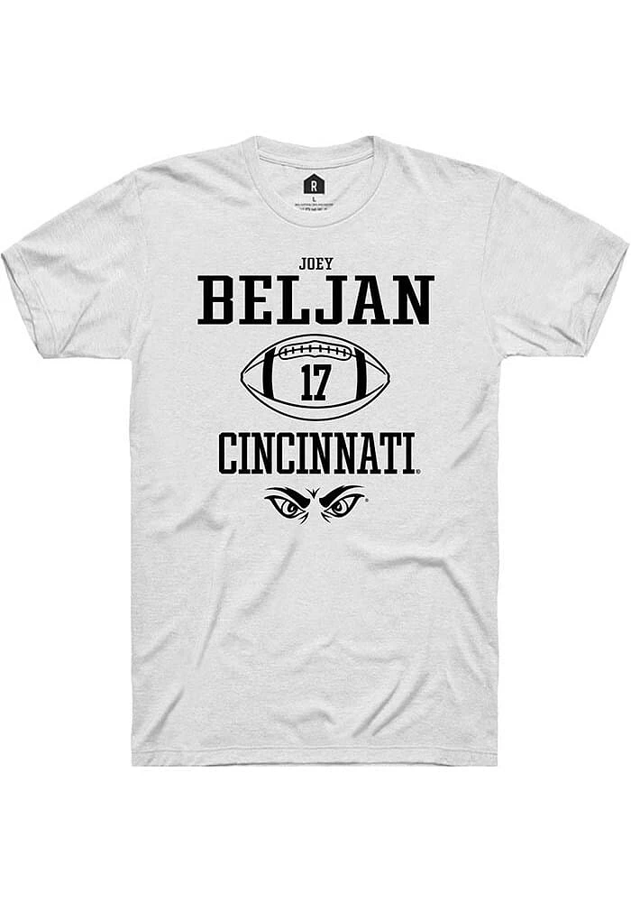 Joey Beljan Cincinnati Bearcats Rally NIL Sport Icon Short Sleeve T Shirt