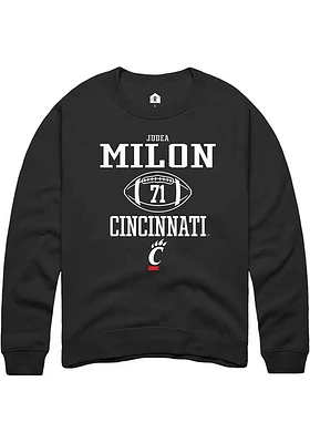 Judea Milon Rally Cincinnati Bearcats Mens NIL Sport Icon Long Sleeve Crew Sweatshirt