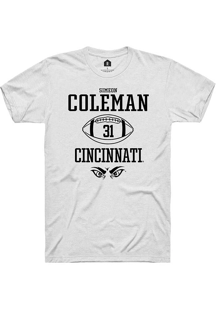 Simeon Coleman Cincinnati Bearcats Rally NIL Sport Icon Short Sleeve T Shirt