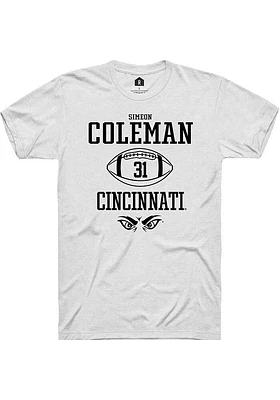 Simeon Coleman Cincinnati Bearcats Rally NIL Sport Icon Short Sleeve T Shirt