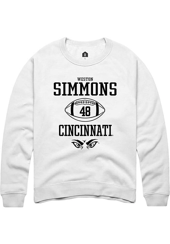 Weston Simmons Rally Cincinnati Bearcats Mens NIL Sport Icon Long Sleeve Crew Sweatshirt