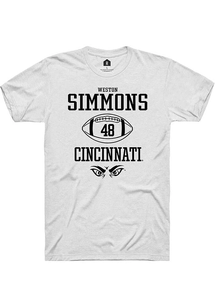 Weston Simmons Cincinnati Bearcats Rally NIL Sport Icon Short Sleeve T Shirt