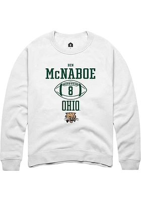 Ben McNaboe Rally Ohio Bobcats Mens NIL Sport Icon Long Sleeve Crew Sweatshirt