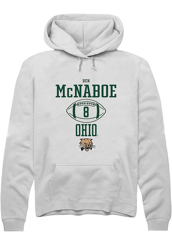 Ben McNaboe Rally Ohio Bobcats Mens NIL Sport Icon Long Sleeve Hoodie