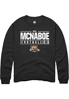 Ben McNaboe Rally Ohio Bobcats Mens NIL Stacked Box Long Sleeve Crew Sweatshirt