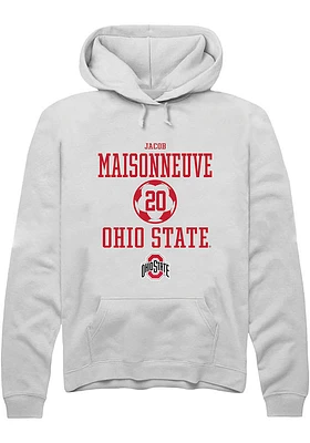 Jacob Maisonneuve Rally Ohio State Buckeyes Mens NIL Sport Icon Long Sleeve Hoodie