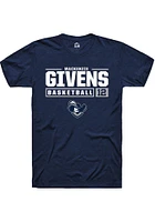 MacKenzie Givens  Xavier Musketeers Navy Blue Rally NIL Stacked Box Short Sleeve T Shirt