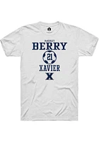 McKinley Berry  Xavier Musketeers White Rally NIL Sport Icon Short Sleeve T Shirt