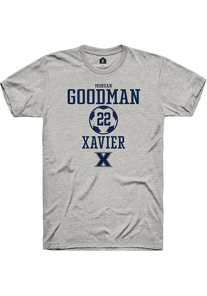 Morgan Goodman  Xavier Musketeers Ash Rally NIL Sport Icon Short Sleeve T Shirt