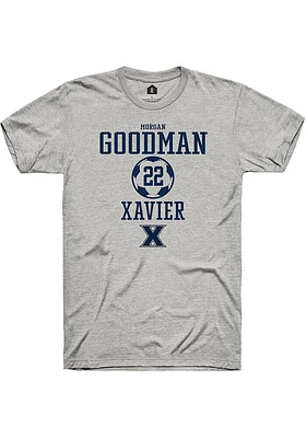 Morgan Goodman  Xavier Musketeers Ash Rally NIL Sport Icon Short Sleeve T Shirt