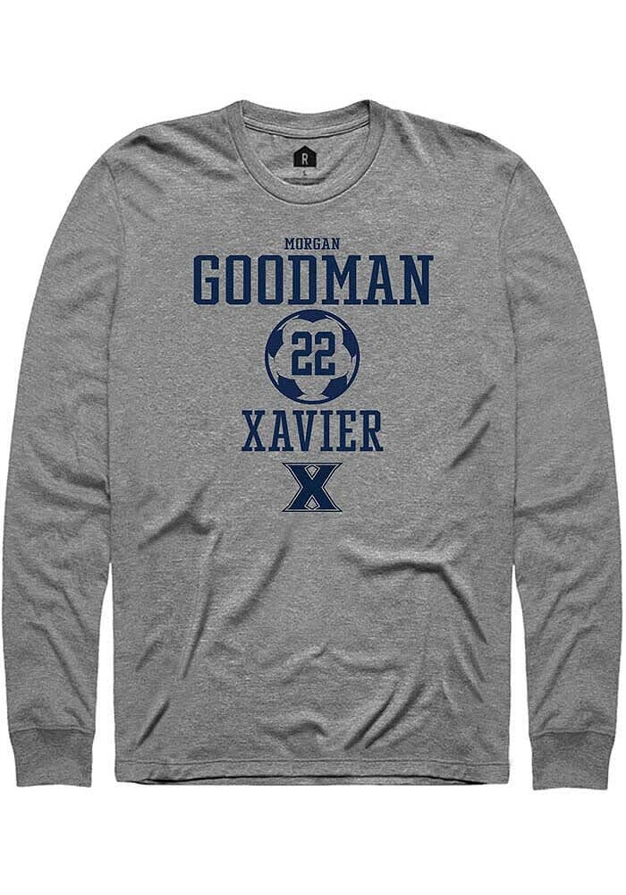 Morgan Goodman  Xavier Musketeers Graphite Rally NIL Sport Icon Long Sleeve T Shirt