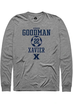 Morgan Goodman  Xavier Musketeers Graphite Rally NIL Sport Icon Long Sleeve T Shirt