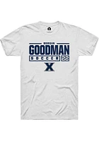 Morgan Goodman  Xavier Musketeers White Rally NIL Stacked Box Short Sleeve T Shirt