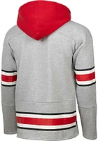 Ohio State Buckeyes Youth Grey Hockey Long Sleeve Hoodie