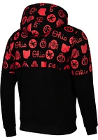 Ohio State Buckeyes Mens  mascot graphic Long Sleeve Hoodie