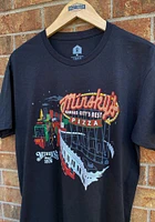 Rally Kansas City Black Nighttime Skyline Short Sleeve Fashion T Shirt