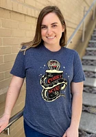 Rally Springfield Navy Blue Cobra Scare Short Sleeve Fashion T Shirt