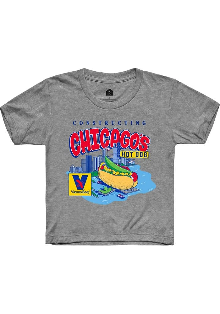 Rally Chicago Youth Grey Vienna Beef Short Sleeve T-Shirt
