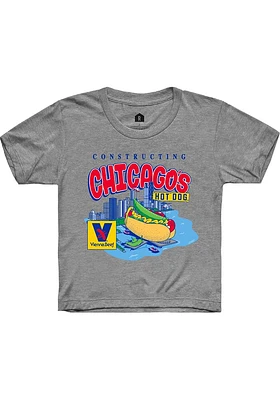 Rally Chicago Youth Grey Vienna Beef Short Sleeve T-Shirt