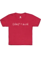 Rally Cincinnati Youth Red Equation Short Sleeve T-Shirt