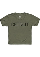 Rally Detroit Youth Olive Disconnect Short Sleeve T-Shirt