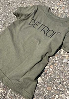 Rally Detroit Youth Olive Disconnect Short Sleeve T-Shirt