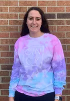 Cincinnati Women's Cotton Candy Tie-Dye Wordmark Unisex Long Sleeve T-Shirt