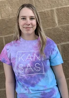 Rally Kansas Womens Purple Square Short Sleeve T-Shirt