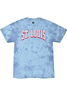 Rally St Louis Light Blue Bridge Arch Short Sleeve T Shirt