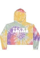 Rally Texas Womens Yellow Bell Bottom Hooded Sweatshirt