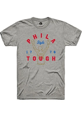 Rally Philadelphia Grey Phila Tough Short Sleeve Fashion T Shirt