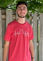 Rally St Louis Red Heartbeat Arch Short Sleeve Fashion T Shirt