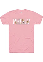 Rally Philadelphia Womens Floral Short Sleeve T-Shirt