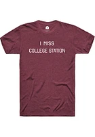 Rally Texas Maroon I Miss Short Sleeve Fashion T Shirt