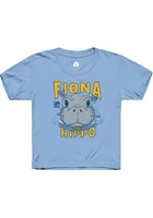 Fiona the Hippo Toddler Light Blue Peaking Out of Water Short Sleeve T-Shirt