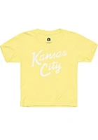 Rally Kansas City Youth Stacked Script Short Sleeve Fashion T-Shirt