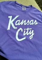 Rally Kansas City Lavender Stacked Script Short Sleeve T Shirt