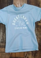 Rally Michigan Youth Light Blue State of Mind Short Sleeve T-Shirt