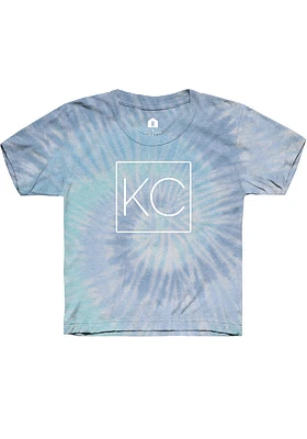 Rally Kansas City Youth Light Blue KC Square Short Sleeve T-Shirt