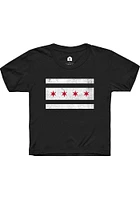 Rally Chicago Youth Black Flag Short Sleeve T-Shirt