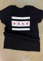 Rally Chicago Youth Black Flag Short Sleeve T-Shirt