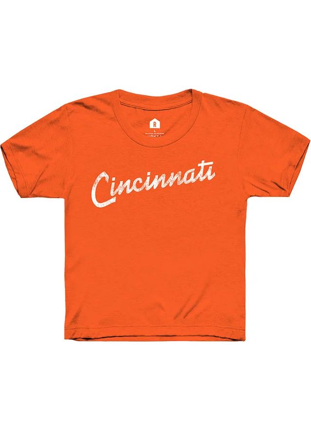 Rally Cincinnati Youth RH Script Short Sleeve T-Shirt