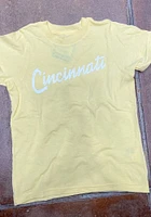 Rally Cincinnati Youth Yellow RH Script Short Sleeve T-Shirt