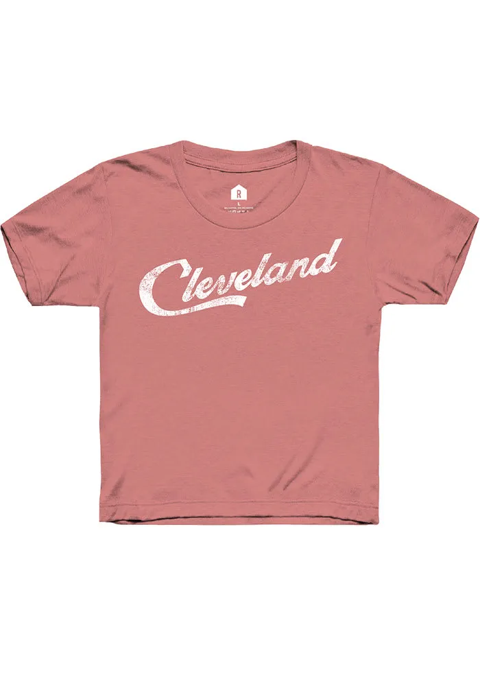 Rally Cleveland Youth RH Script Short Sleeve T-Shirt